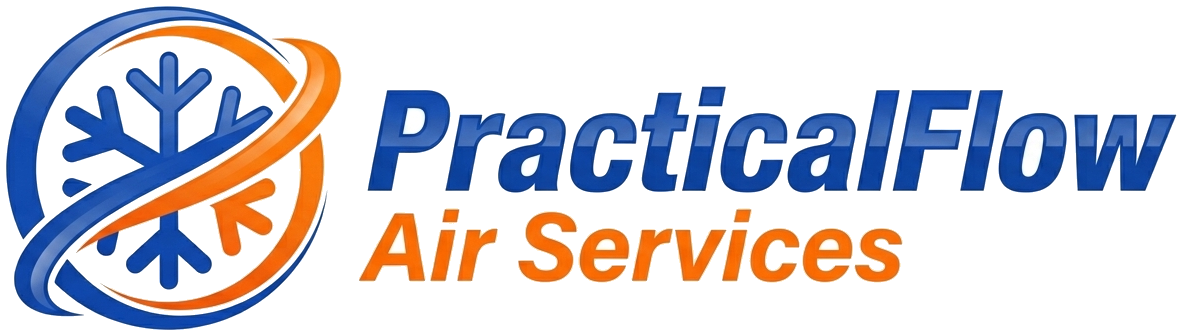 PracticalFlow Air Services logo